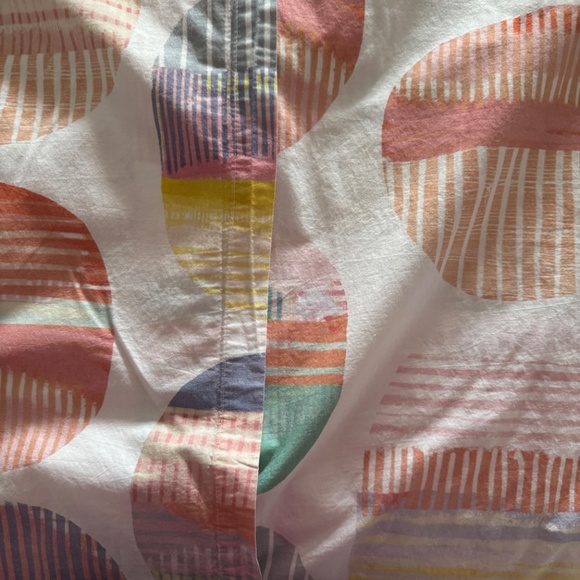 Annie Selke Pine Cone Hill full/queen  Duvet Cover 2 shams  pattern Macarons - Picture 4 of 5